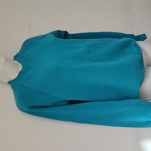 True Vintage Jerzees USA Teal Crew Neck Sweatshirt Blank S (34-36)